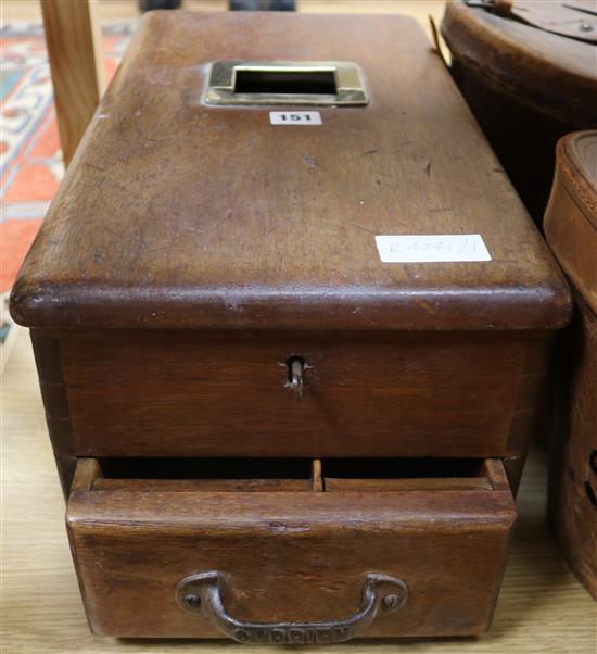 A Wooden till, OBriens of Liverpool 49cm